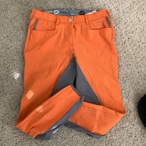 Orange Full-seat Pikeur Breeches size 32L